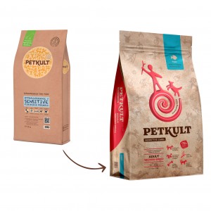 Petkult Sensitive Adult Medium cu Peste si Orez 12kg